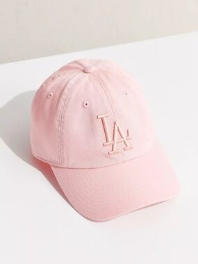 ‘47 Brand Pink LA Logo Baseball Cap - Women